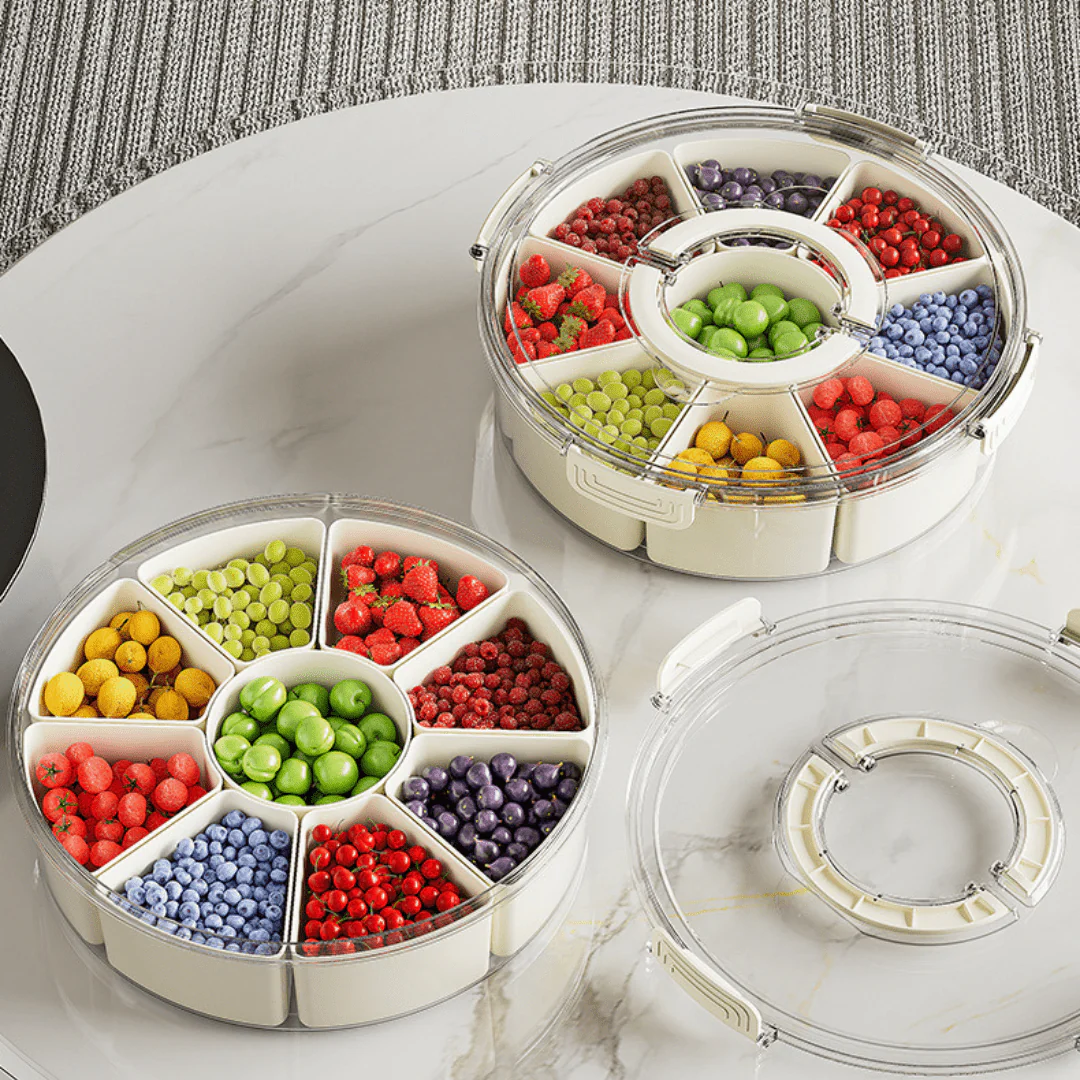 Multi-Purpose Plastic Food Storage Container with Lid - Image 5