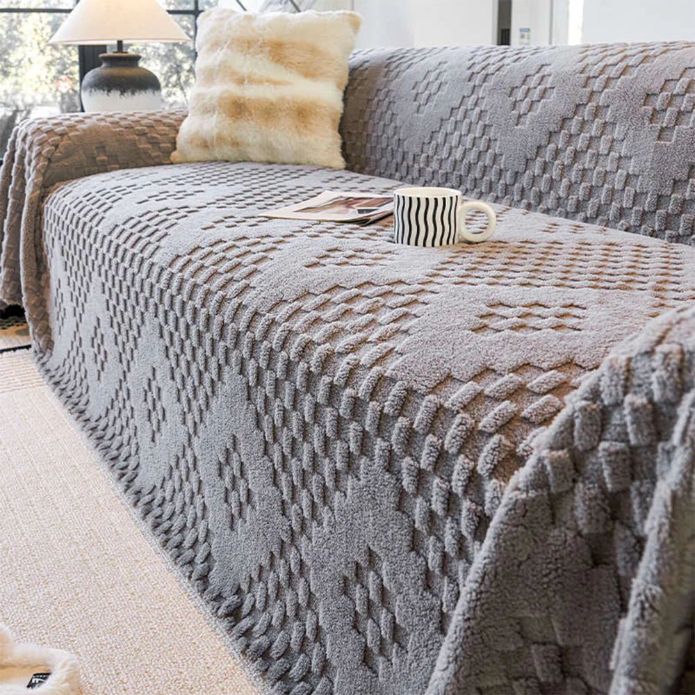 Elegant Plush Sofa Protector Throw[EM-SC-38] - Image 2