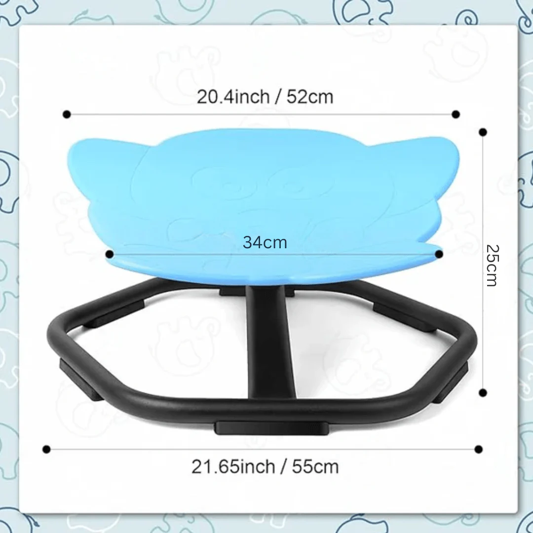 Elephant Shape 360° Swivel Chair for Kids (44cm) - Image 10