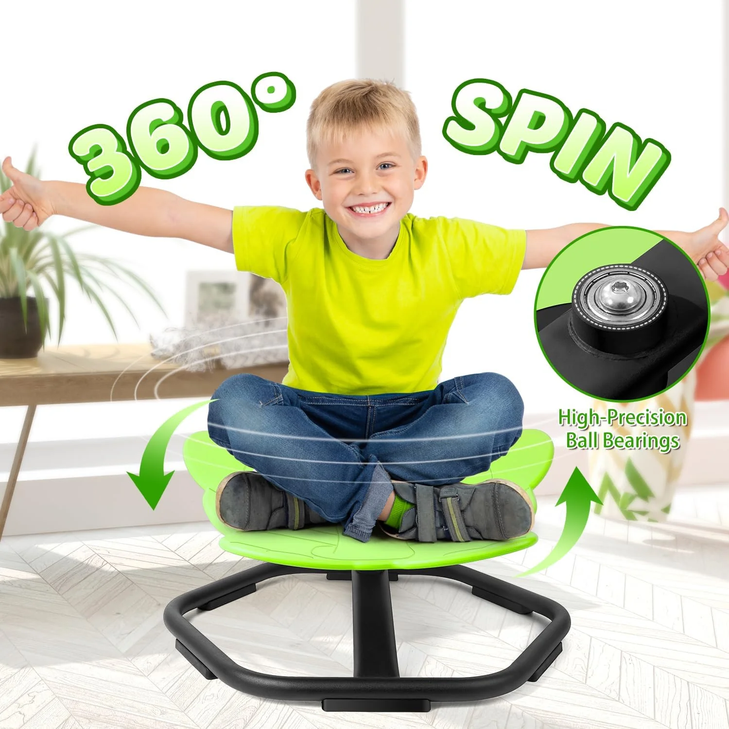 Elephant Shape 360° Swivel Chair for Kids (44cm) - Image 3