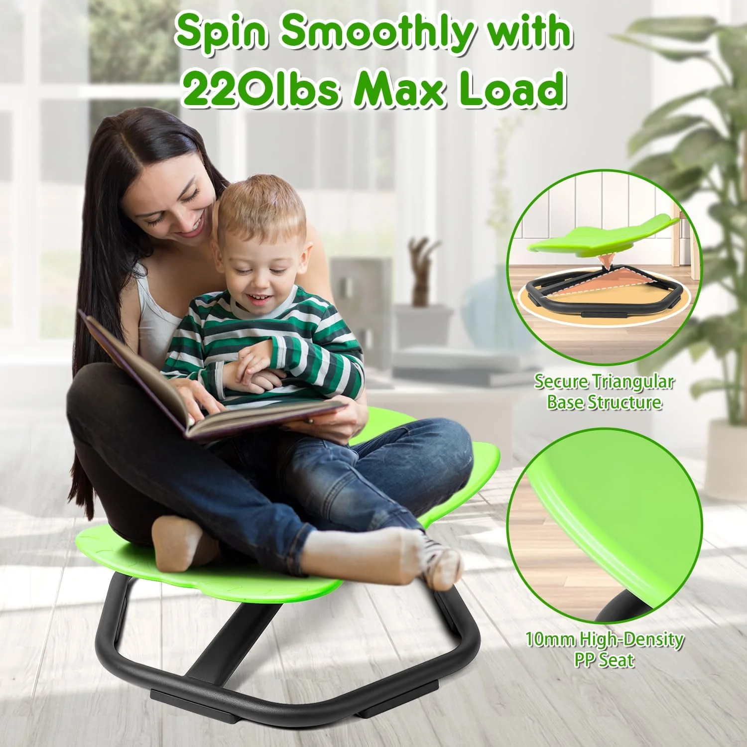 Elephant Shape 360° Swivel Chair for Kids (44cm) - Image 4