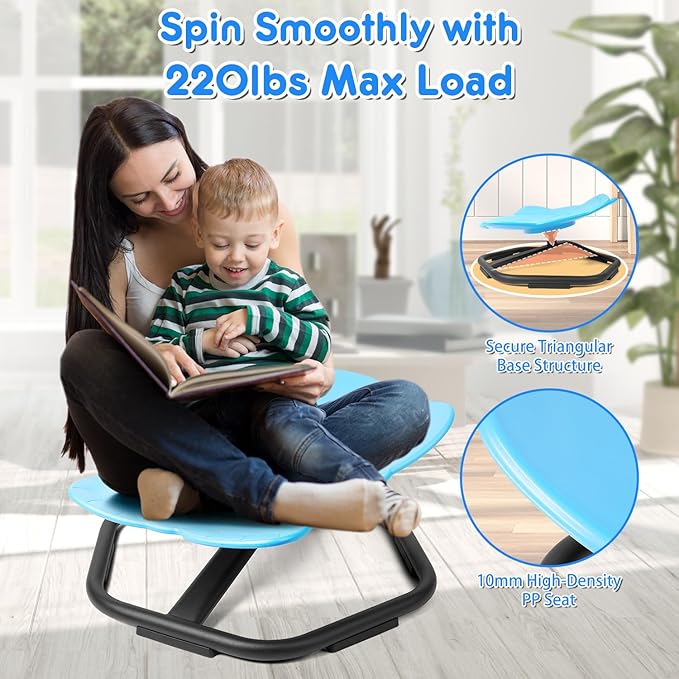 Elephant Shape 360° Swivel Chair for Kids (44cm) - Image 5