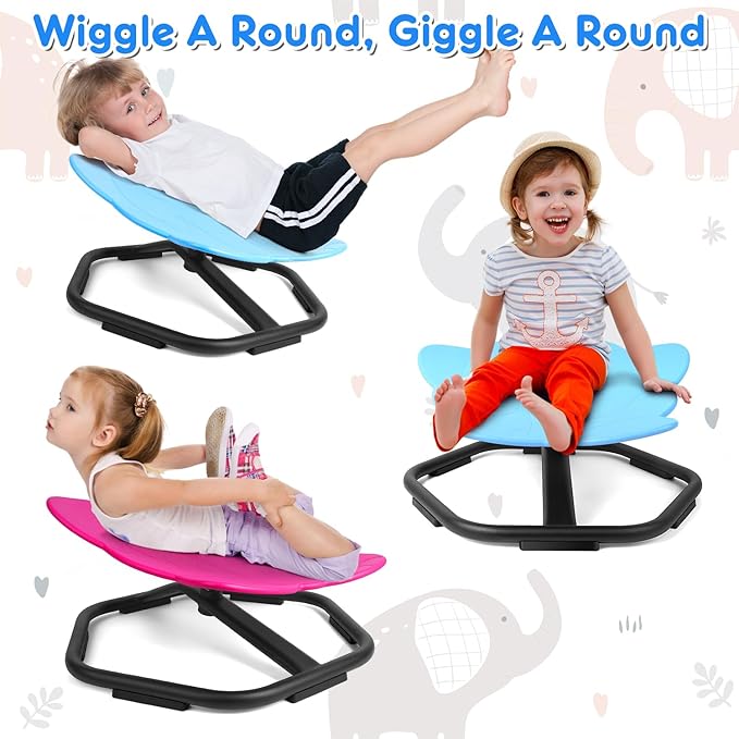 Elephant Shape 360° Swivel Chair for Kids (44cm) - Image 6