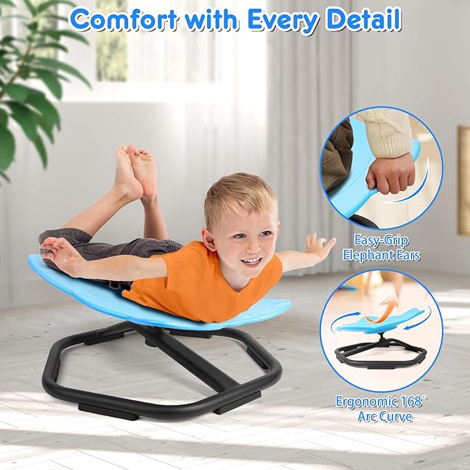 Elephant Shape 360° Swivel Chair for Kids (44cm) - Image 7