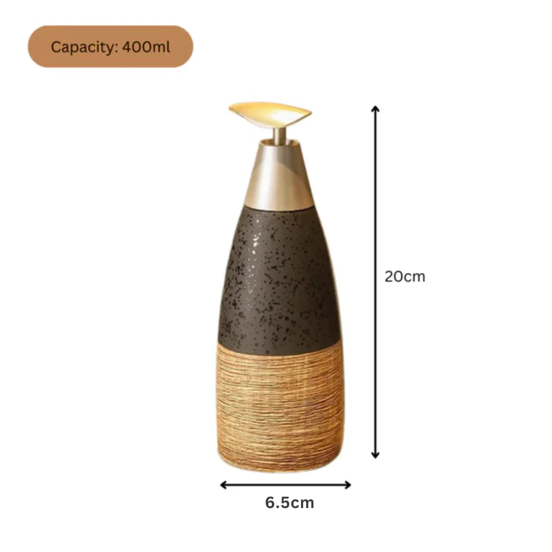 European Style Ceramic Refillable Liquid Dispenser with Elegant Pump(400ml) - Image 7