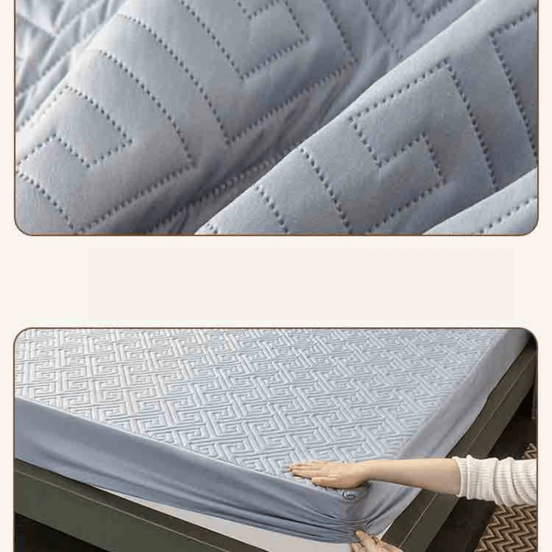 Feather Touch Quilted Bed Sheets With 2-Pillow Covers - Image 13