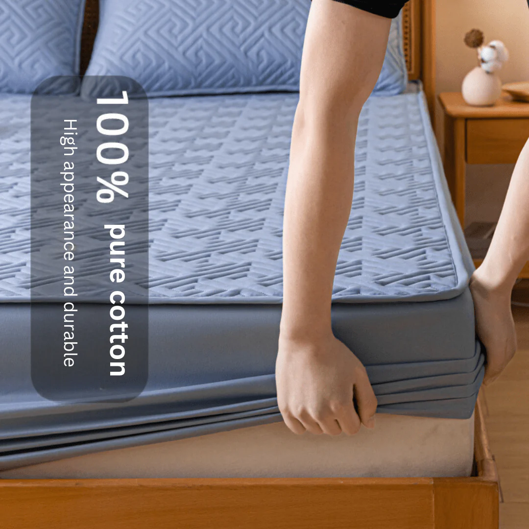 Feather Touch Quilted Bed Sheets With 2-Pillow Covers - Image 15