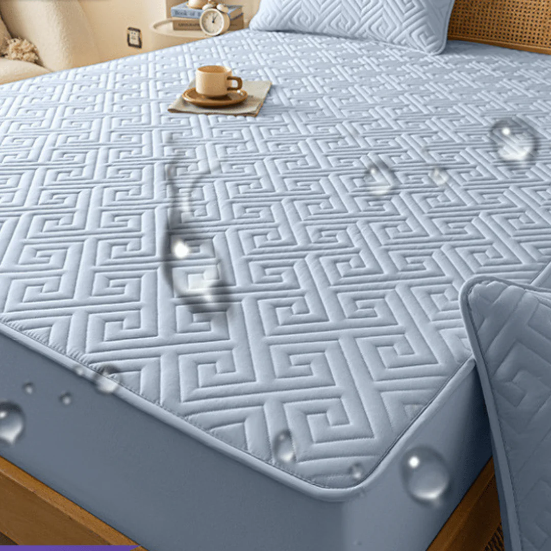 Feather Touch Quilted Bed Sheets With 2-Pillow Covers - Image 18