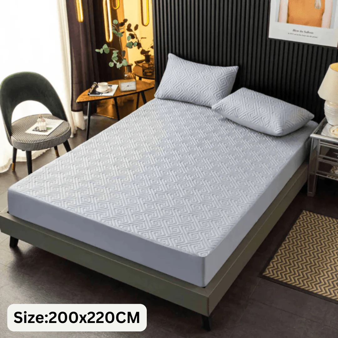 Feather Touch Quilted Bed Sheets With 2-Pillow Covers - Image 19