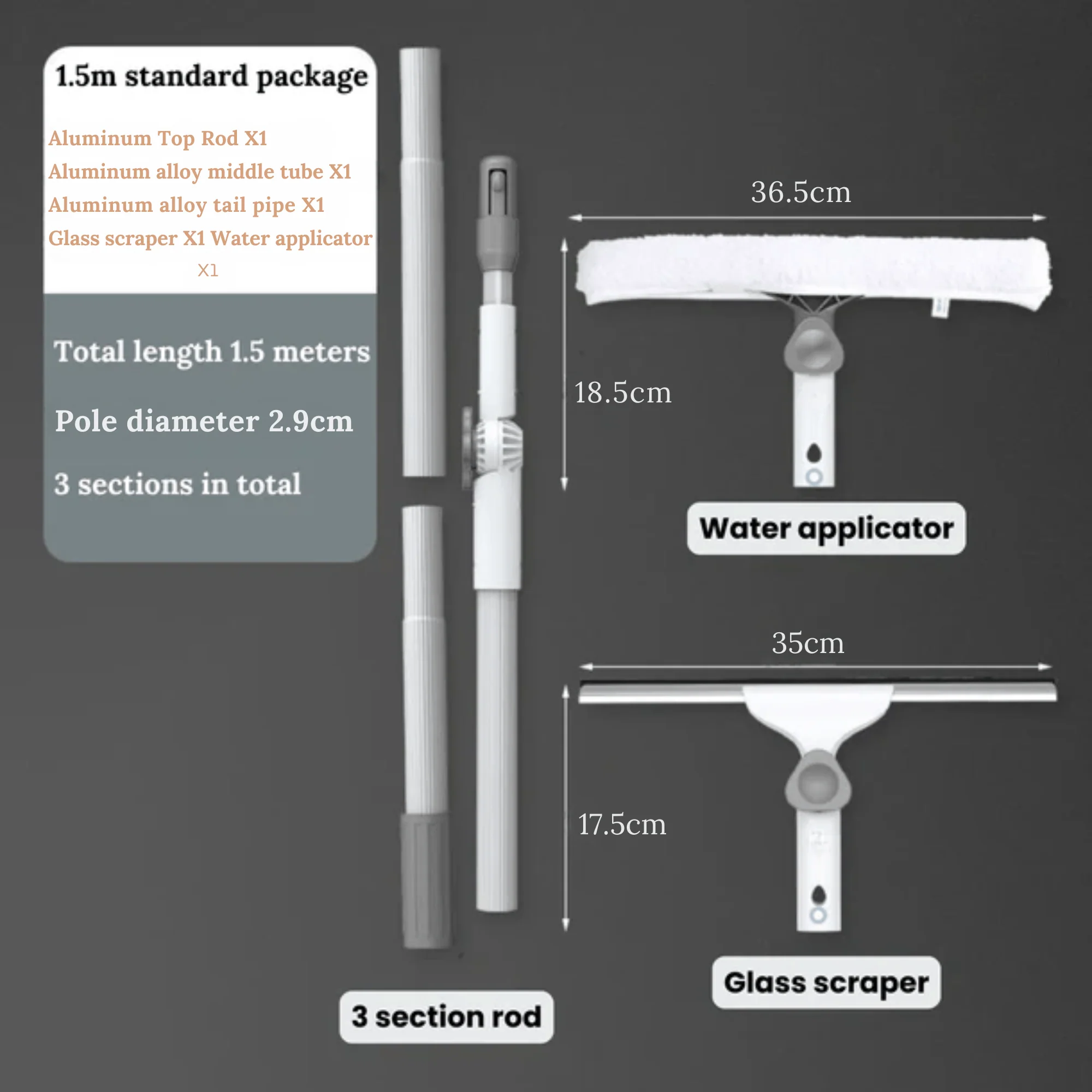 Flexi Clean Double-Sided Glass  Scraper - Image 6