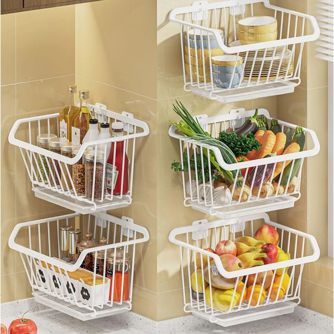 Flexi-Store Stainless Steel Basket Rack - Image 3