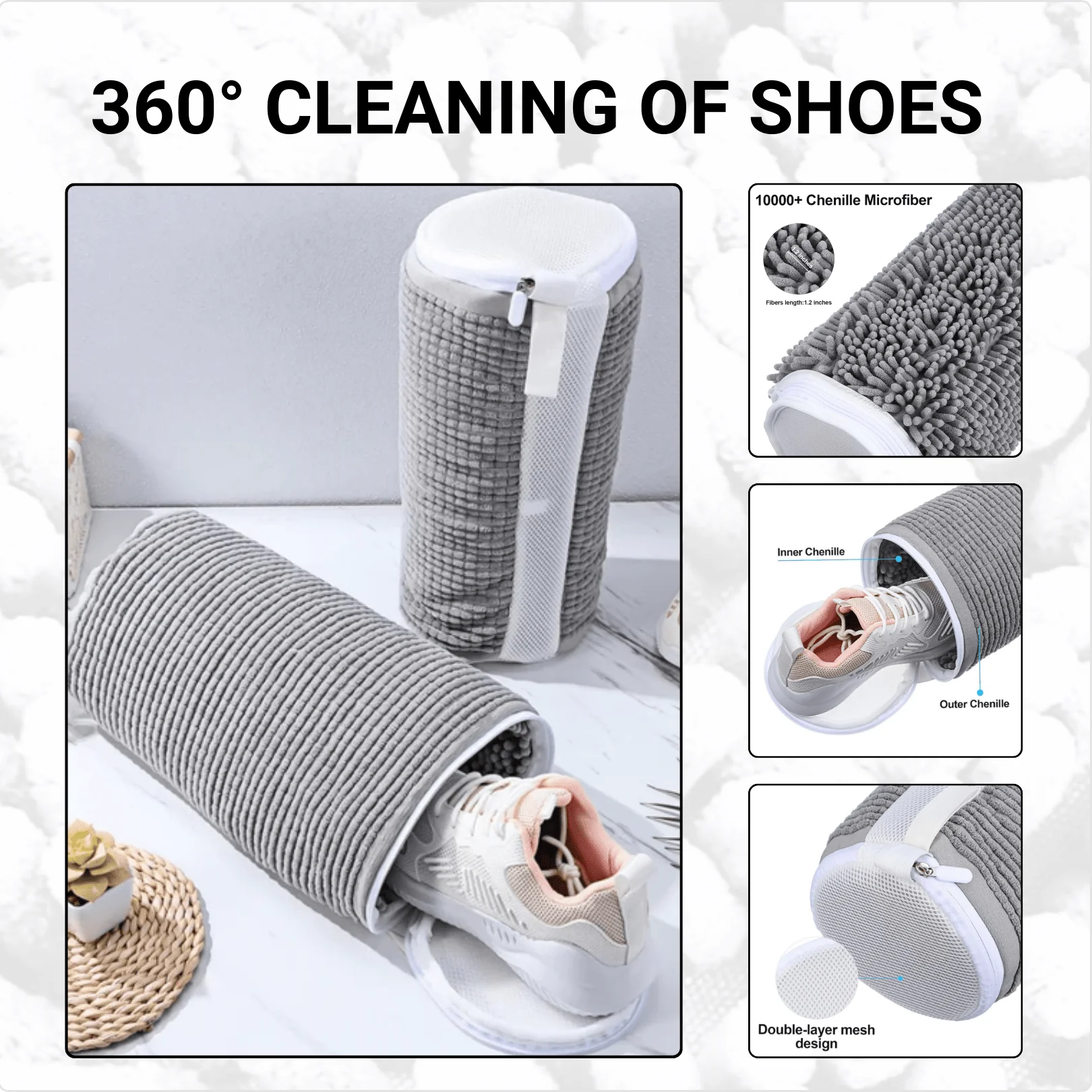 Fluffy Fibers Shoe Washing Bag - Image 6