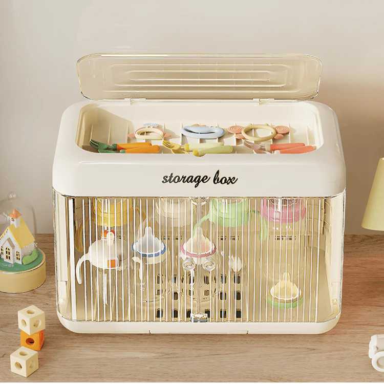 Foldable Dustproof Double-Layer Baby Storage Organizer (43.6 cm) - Image 2