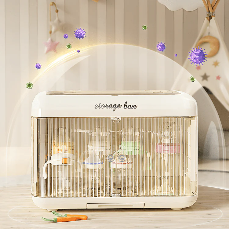 Foldable Dustproof Double-Layer Baby Storage Organizer (43.6 cm) - Image 4