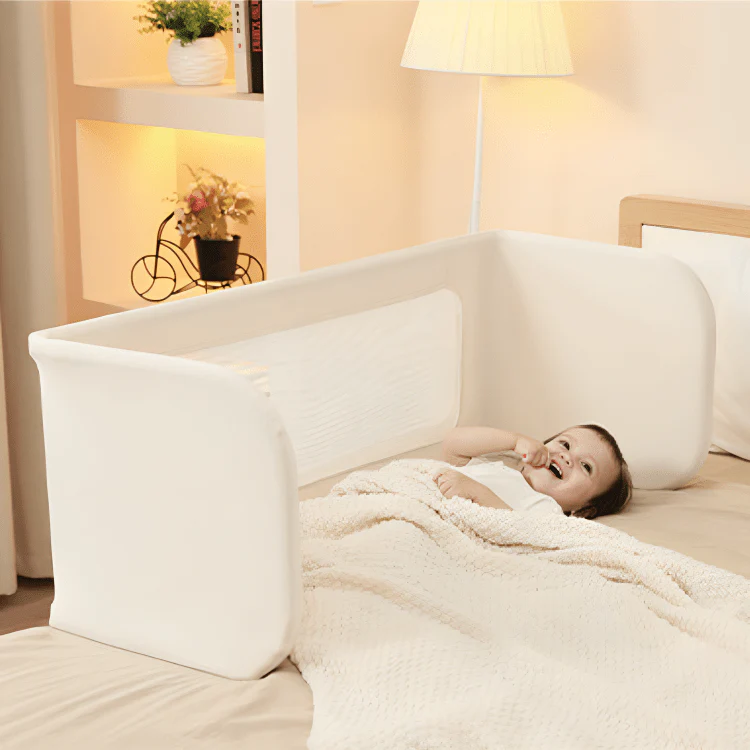 Foldable Portable Baby Bed Fence with Adjustable Height - Image 3