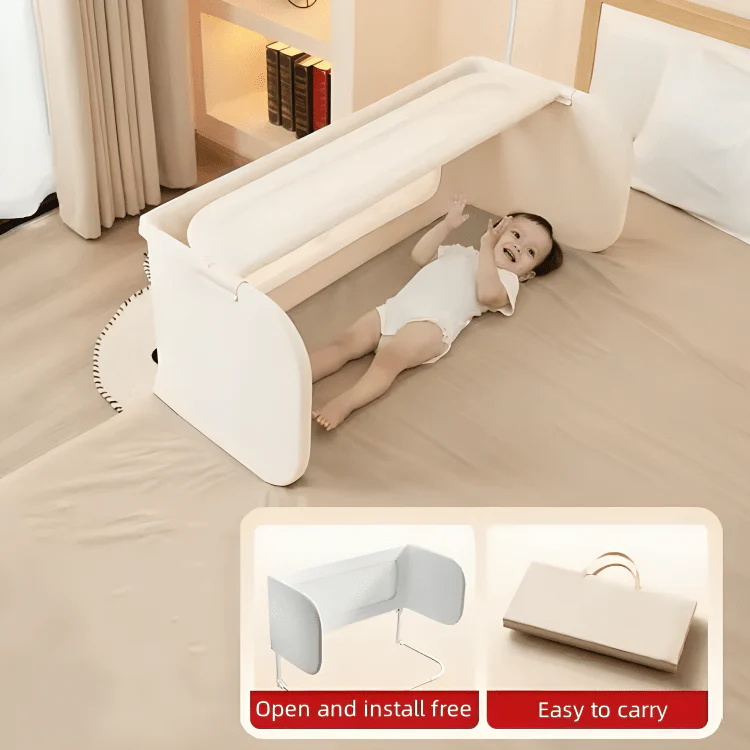 Foldable Portable Baby Bed Fence with Adjustable Height - Image 5