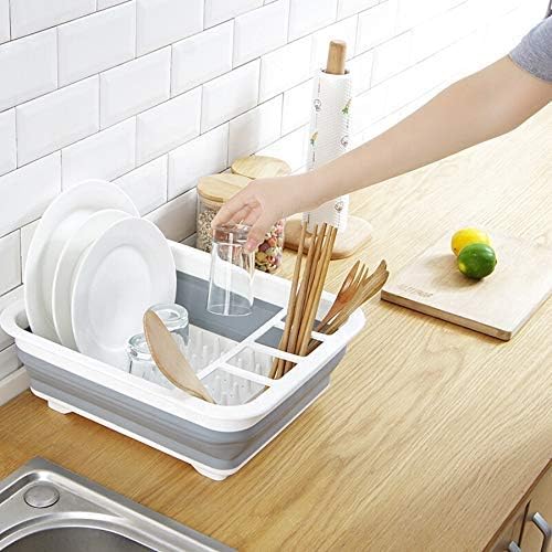 Foldable Silicone Kitchen Dish Drying Rack(36cm) - Image 2