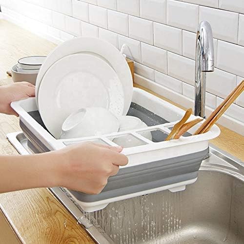 Foldable Silicone Kitchen Dish Drying Rack(36cm) - Image 3