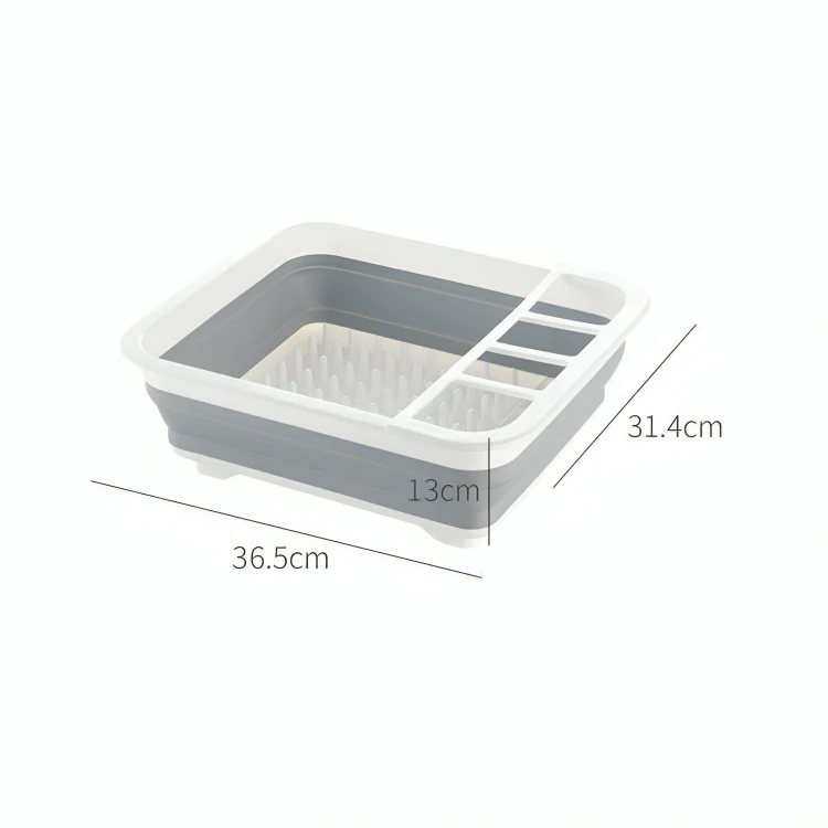 Foldable Silicone Kitchen Dish Drying Rack(36cm) - Image 5