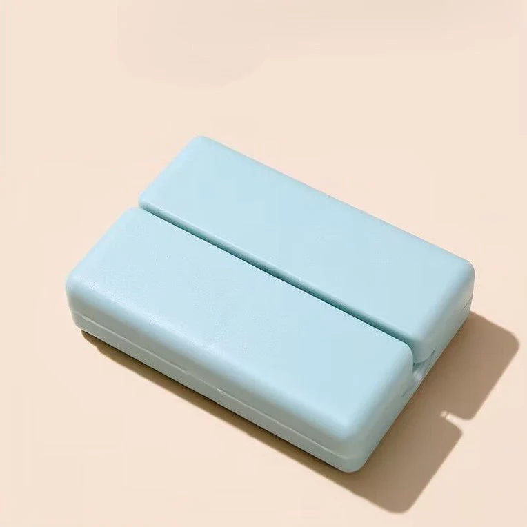 Folding Magnetic Compact Weekly Pill Organizer Box(Blue) - Image 5