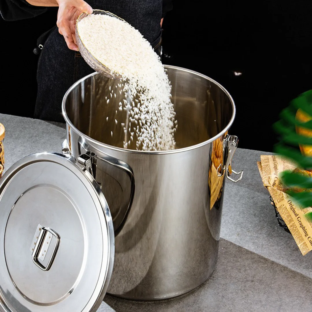 Food Grade 304 Stainless Steel Sealed Storage Drum