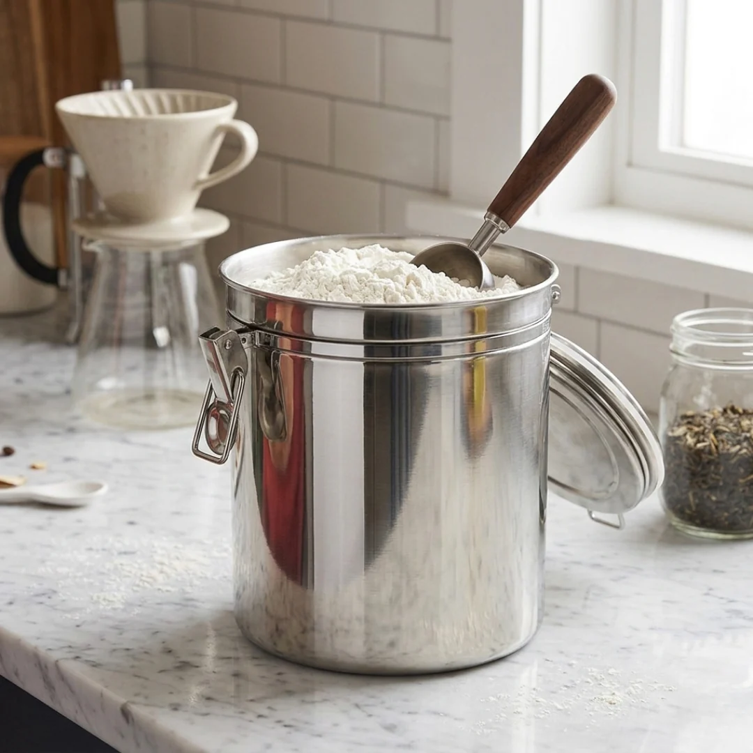 Food Grade 304 Stainless Steel Sealed Storage Drum - Image 4