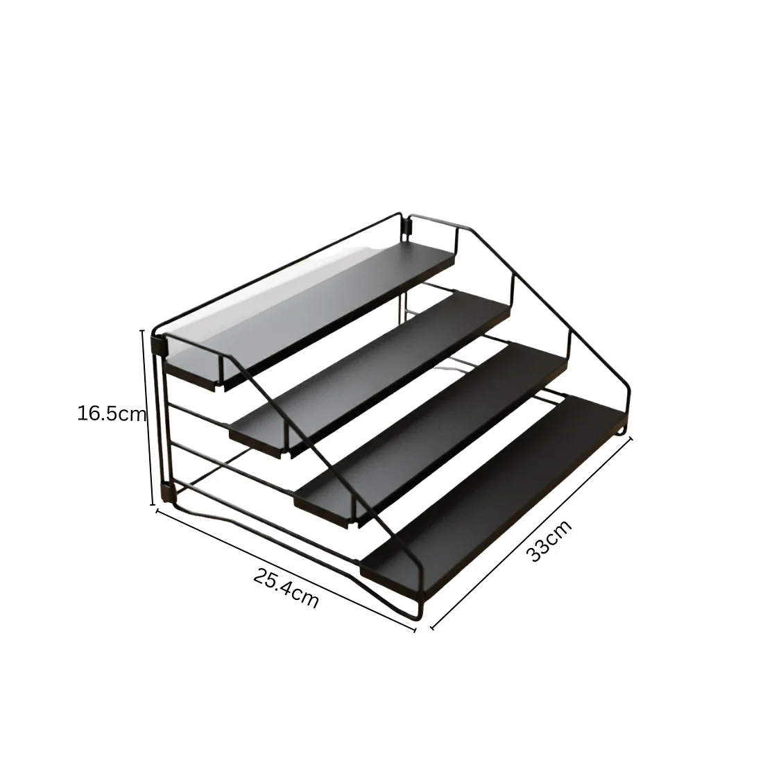 Four-Layer Adjustable Stepped Countertop Spice Rack - Image 6