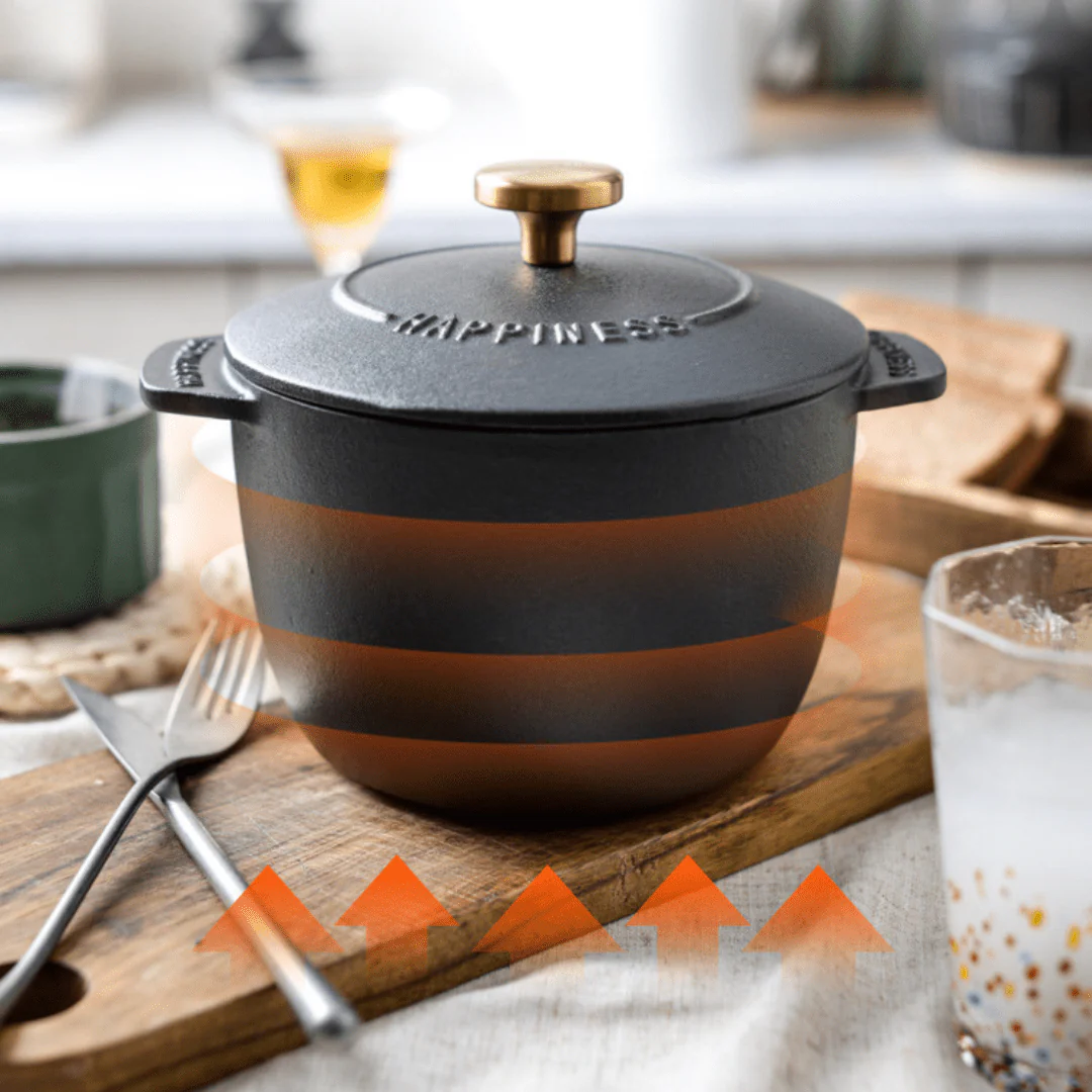 Healthy and Versatile Enamel Rice Pot - Image 3