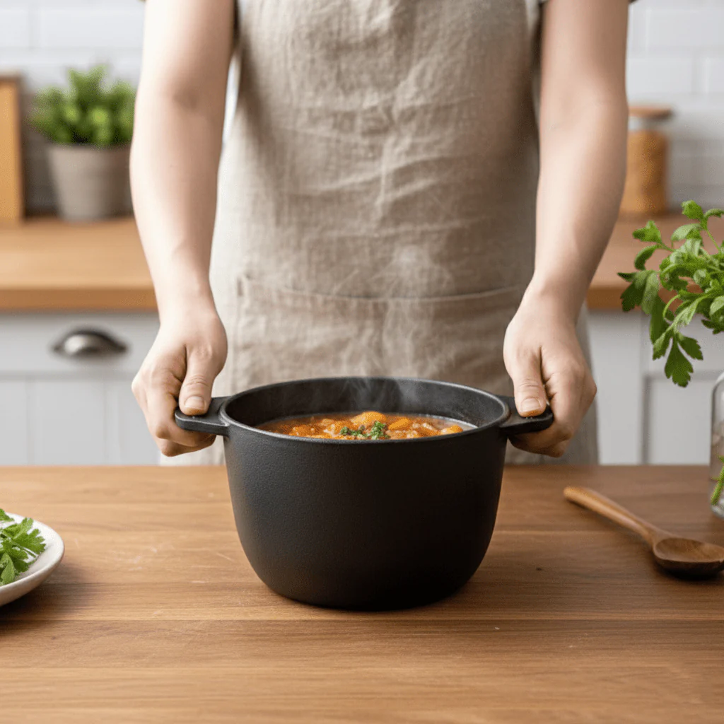 Healthy and Versatile Enamel Rice Pot - Image 6