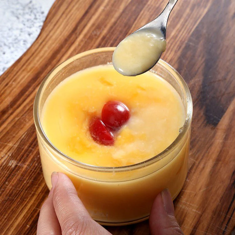 Heat-Resistant Glass Custard Bowl with Lid (150ml) - Image 4