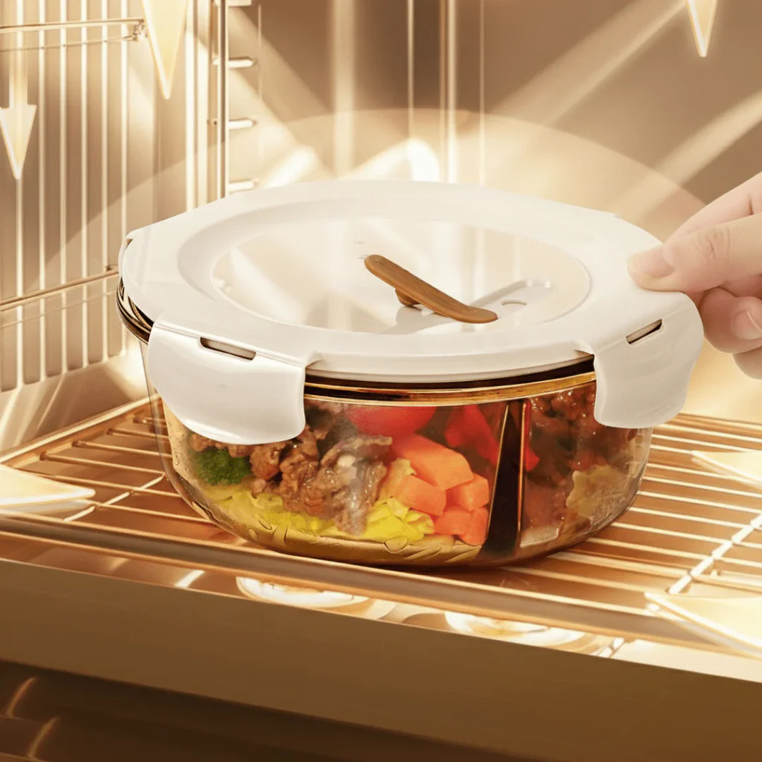 Heat-Resistant Microwave Glass Food Container Set - Image 3