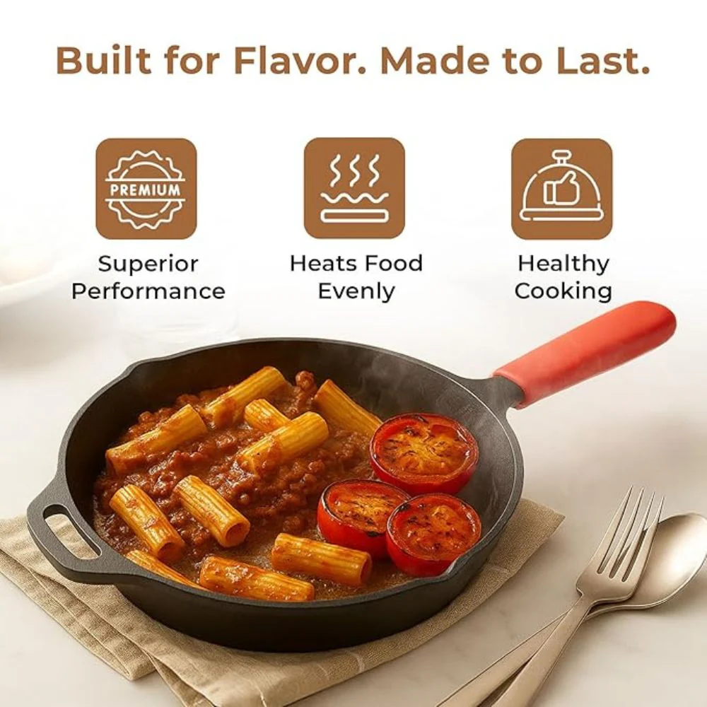 Heavy-Duty Cast Iron Skillet for Cooking & Frying - Image 3