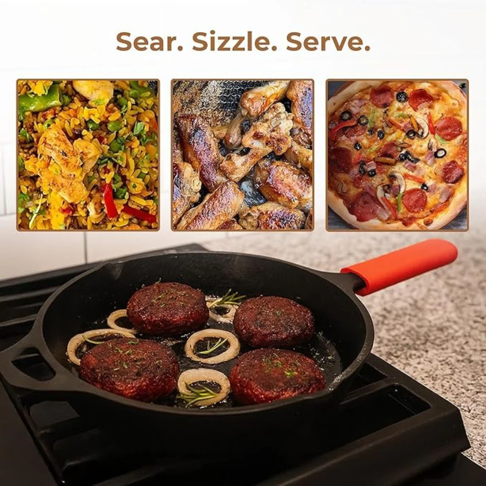 Heavy-Duty Cast Iron Skillet for Cooking & Frying - Image 5