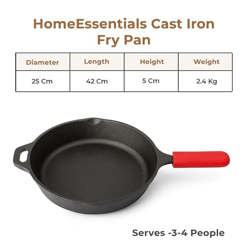 Heavy-Duty Cast Iron Skillet for Cooking & Frying - Image 6