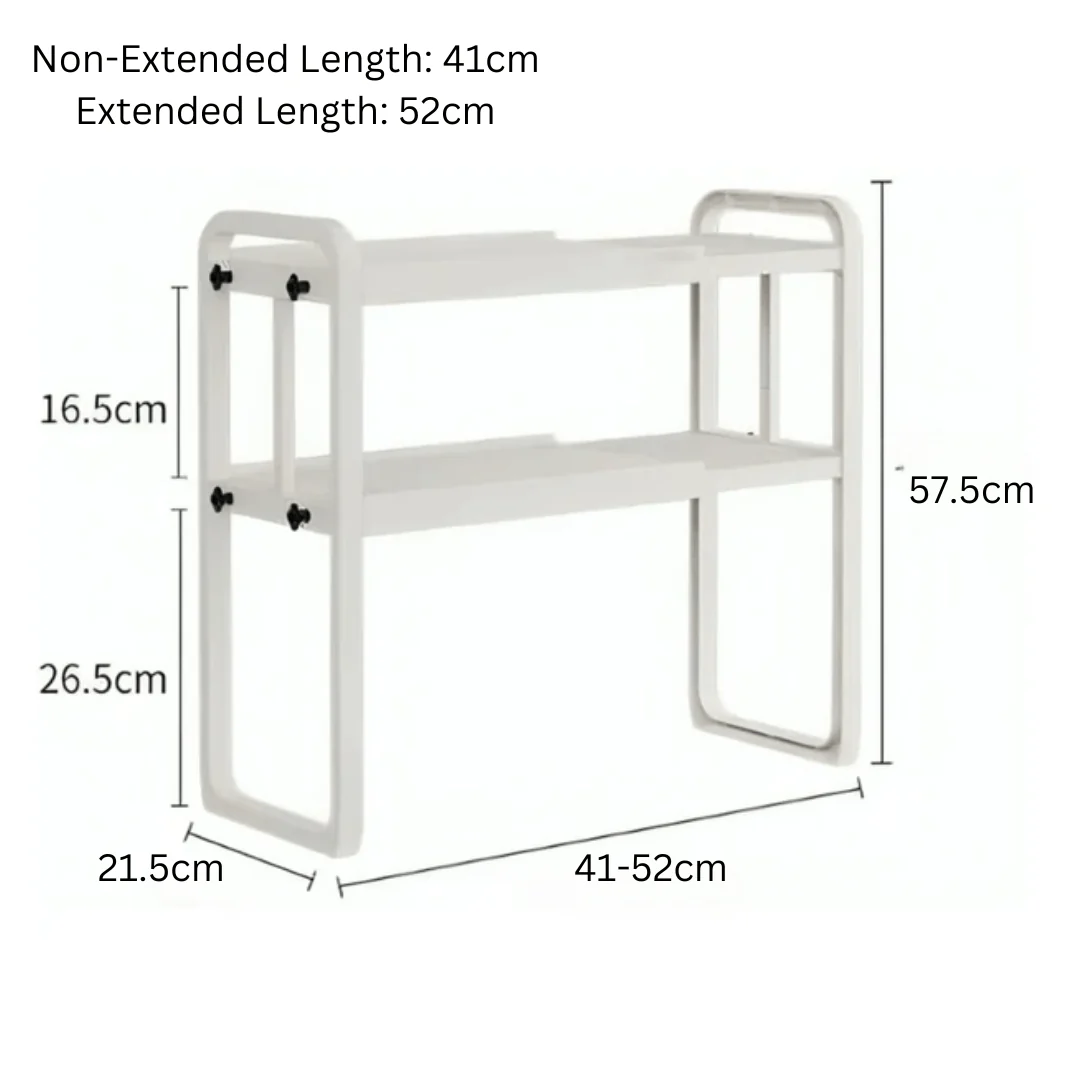 Multipurpose Heavy-Duty Extendable Kitchen Storage Rack - Image 7