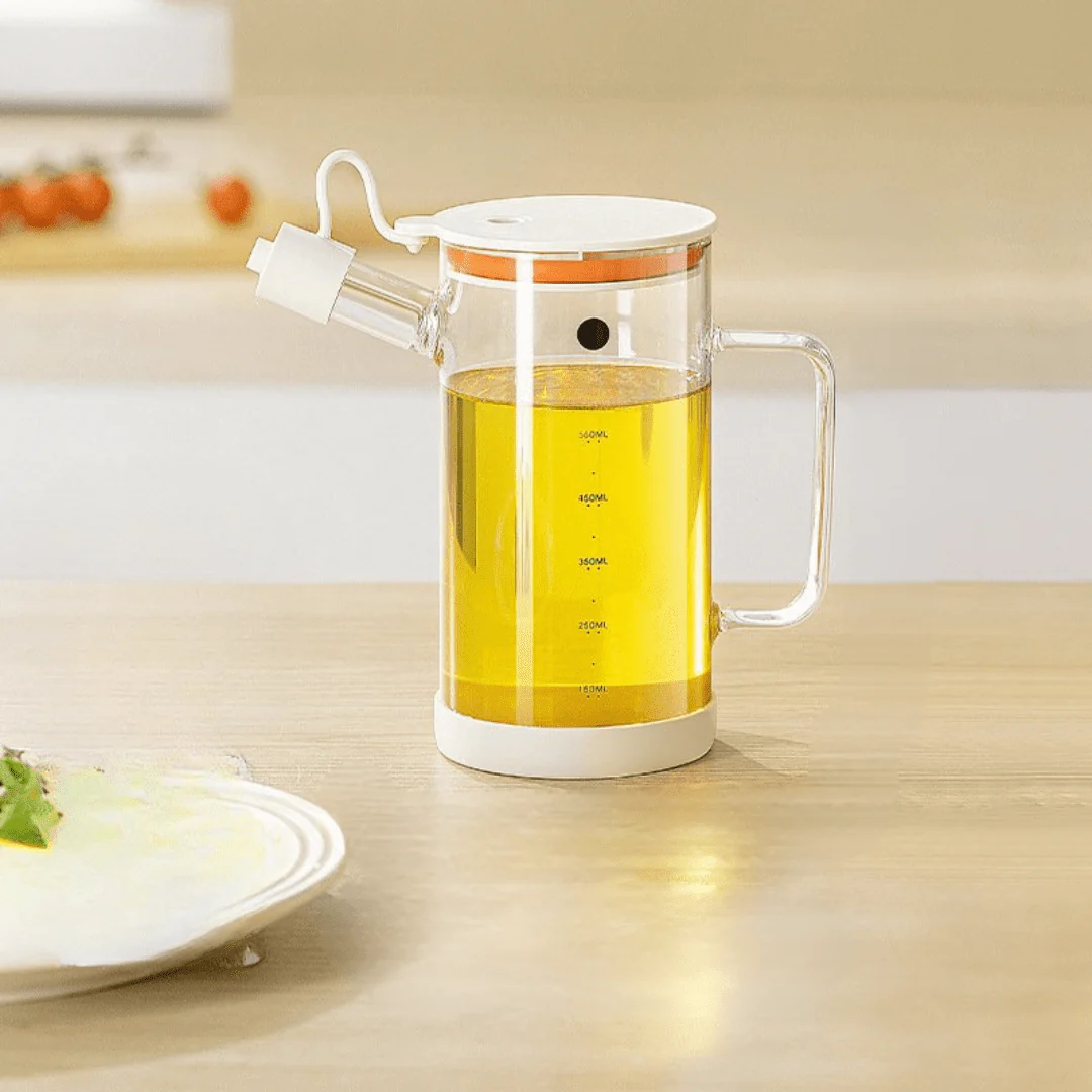 High Borosilicate Glass Oil Bottle with Leakproof Spout (750ml) - Image 5