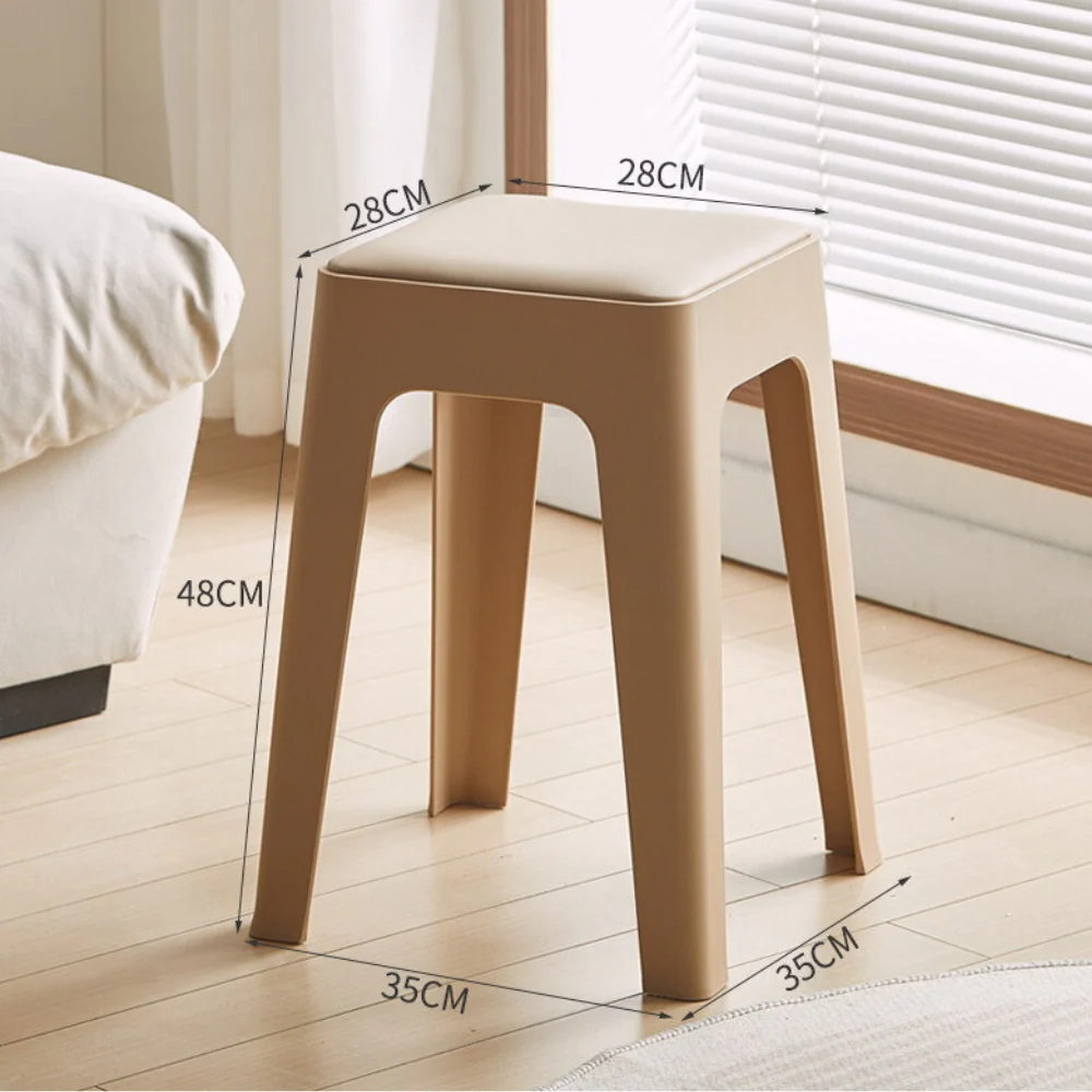 Household Stackable Dining Plastic Stool - Image 11