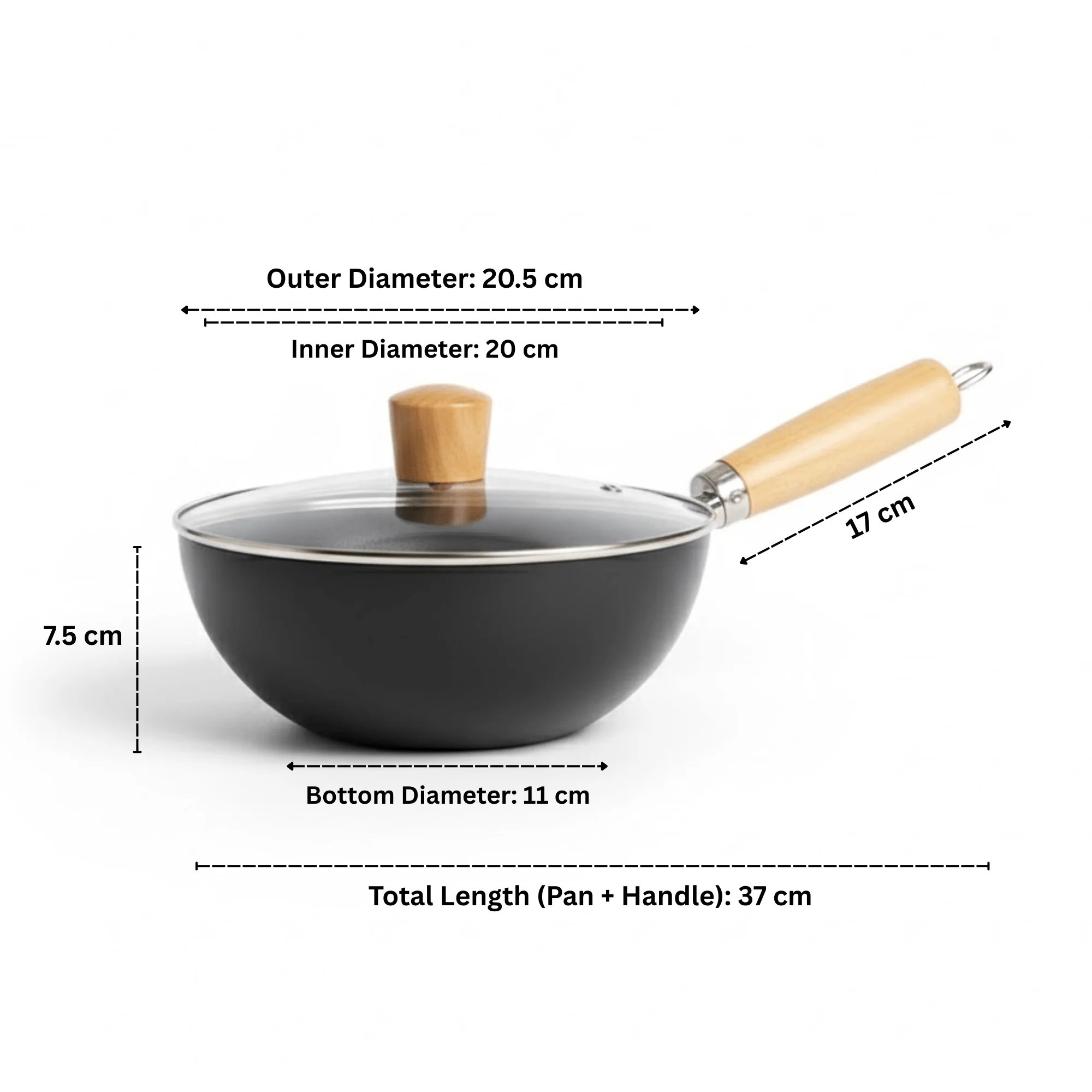 Japanese Style Honey Comb Non-Stick Pan (20cm) - Image 6
