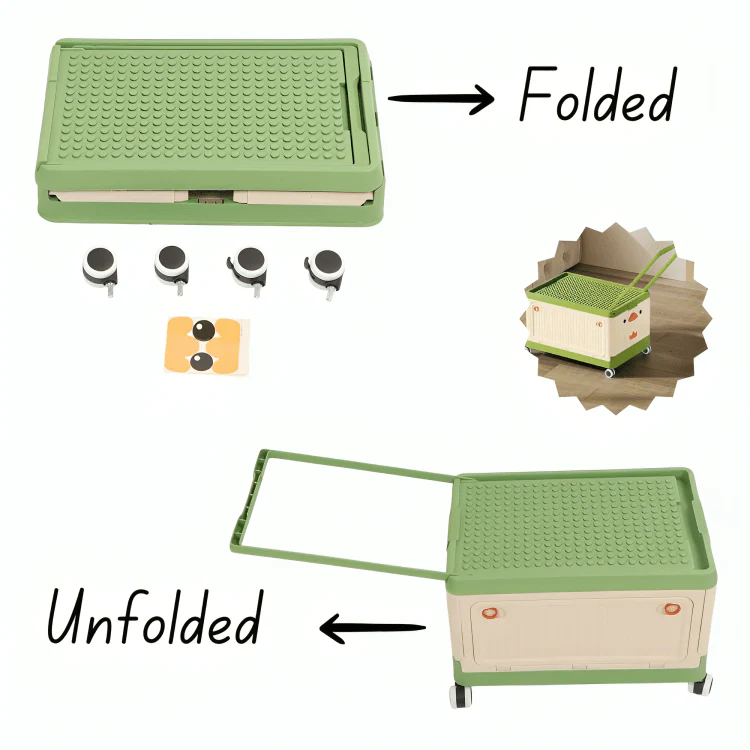 Building Block Trolley Box Storage Box - Image 5