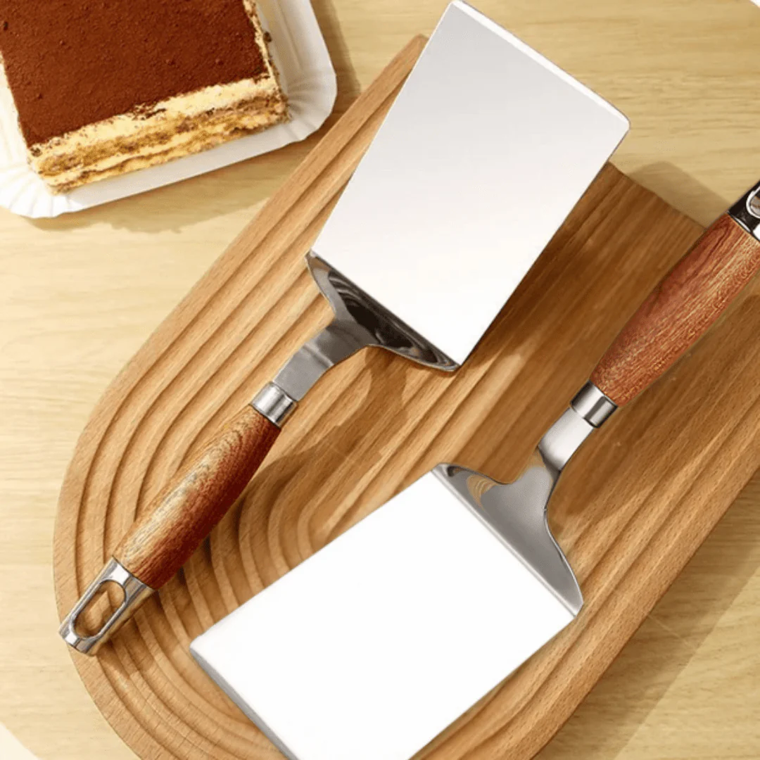 Stainless Steel Square Shape Shovel with Wooden Handle - Image 2