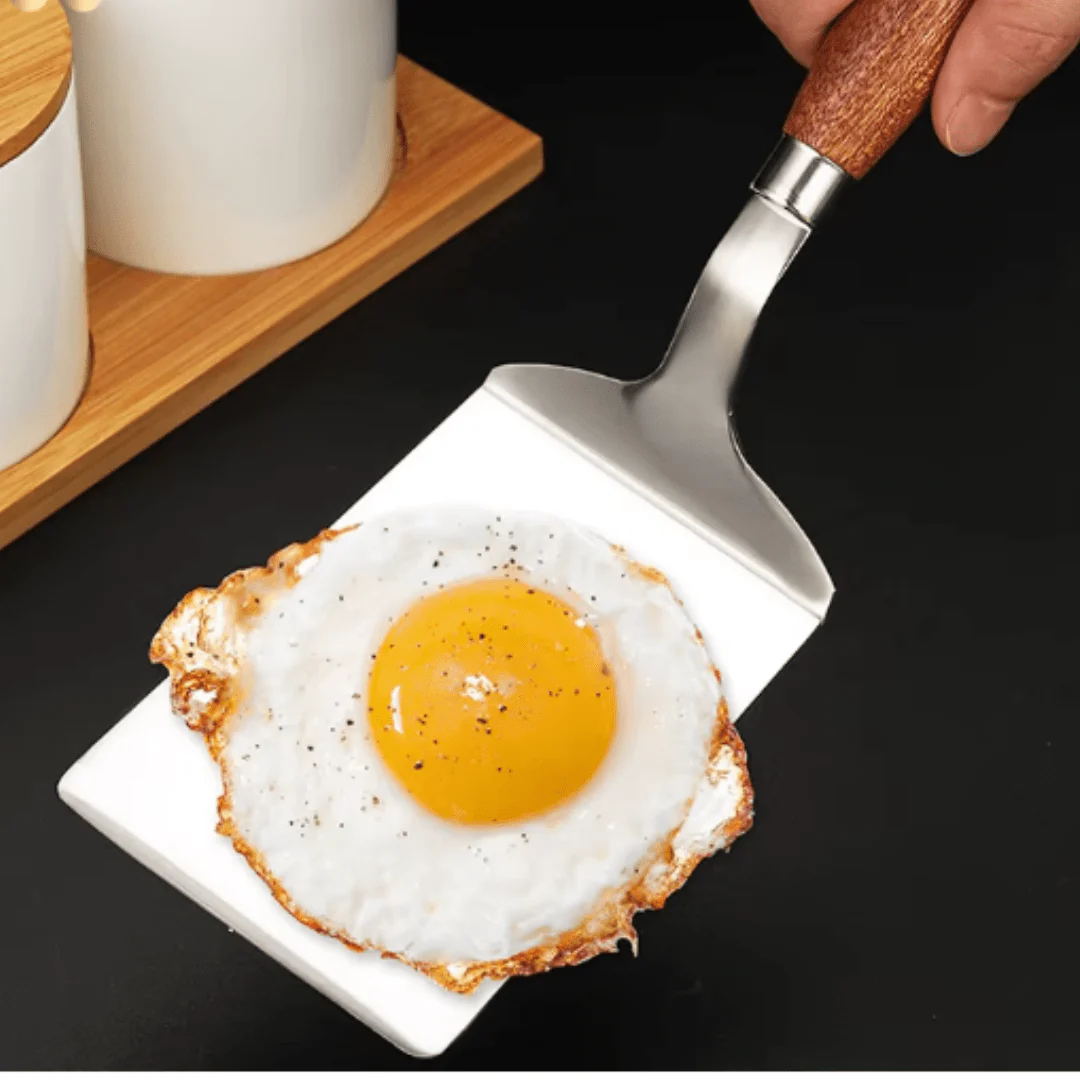 Stainless Steel Square Shape Shovel with Wooden Handle - Image 4