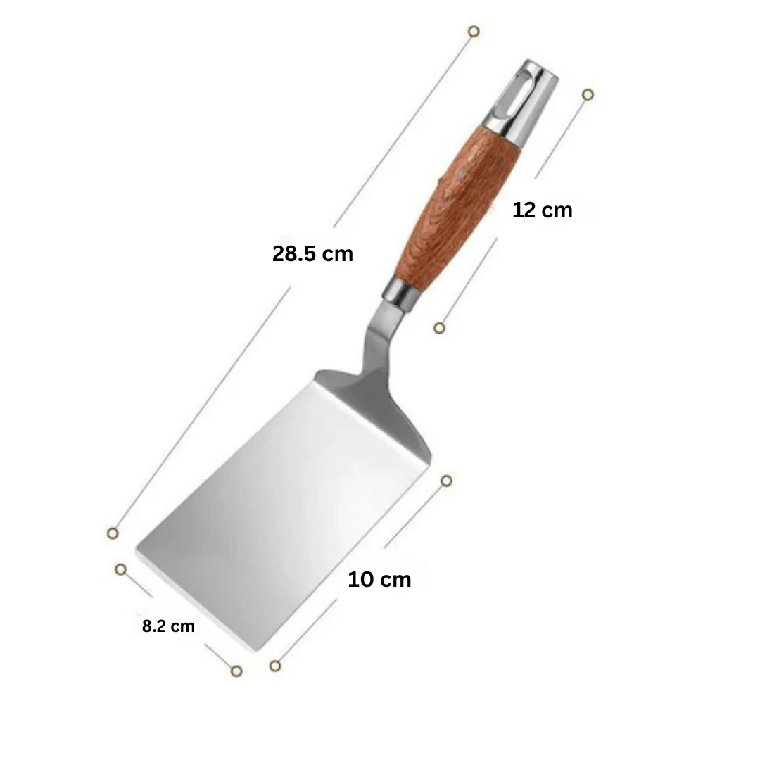 Stainless Steel Square Shape Shovel with Wooden Handle - Image 7