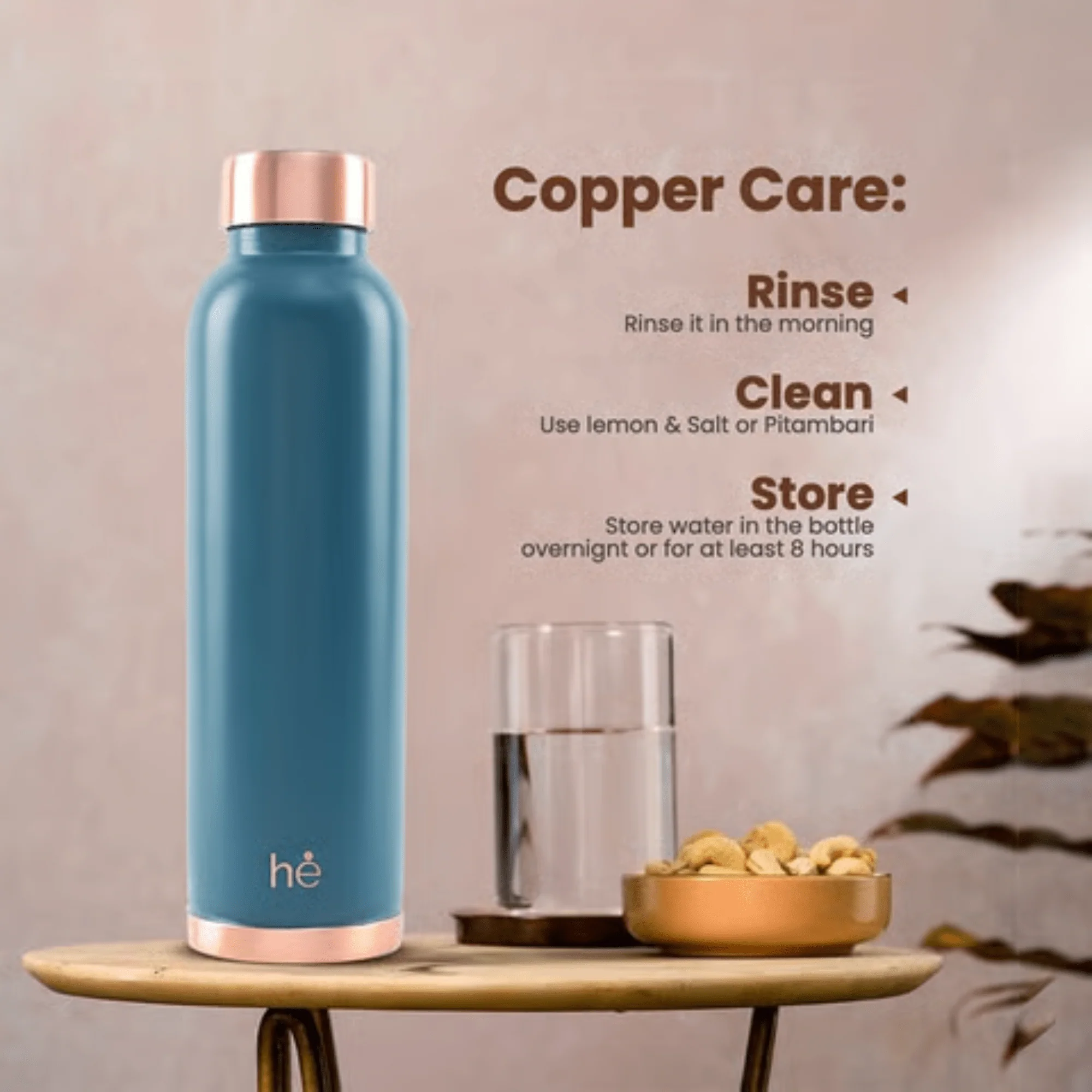 Leak-Proof Pure Copper Water Bottle (1Litre) - Image 5