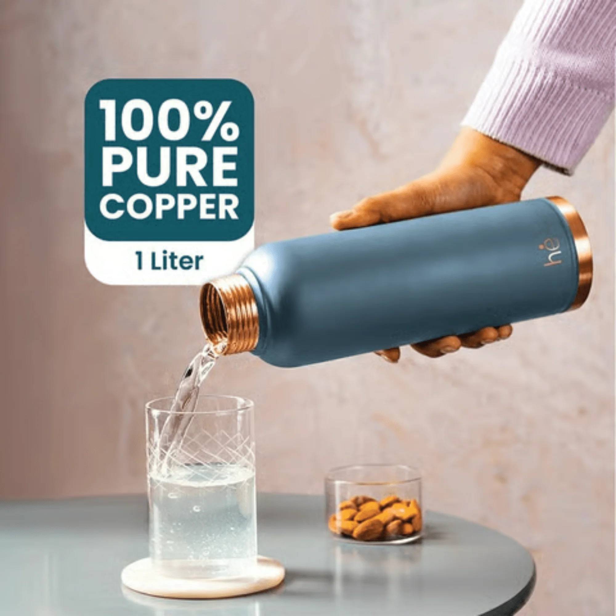Leak-Proof Pure Copper Water Bottle (1Litre) - Image 6