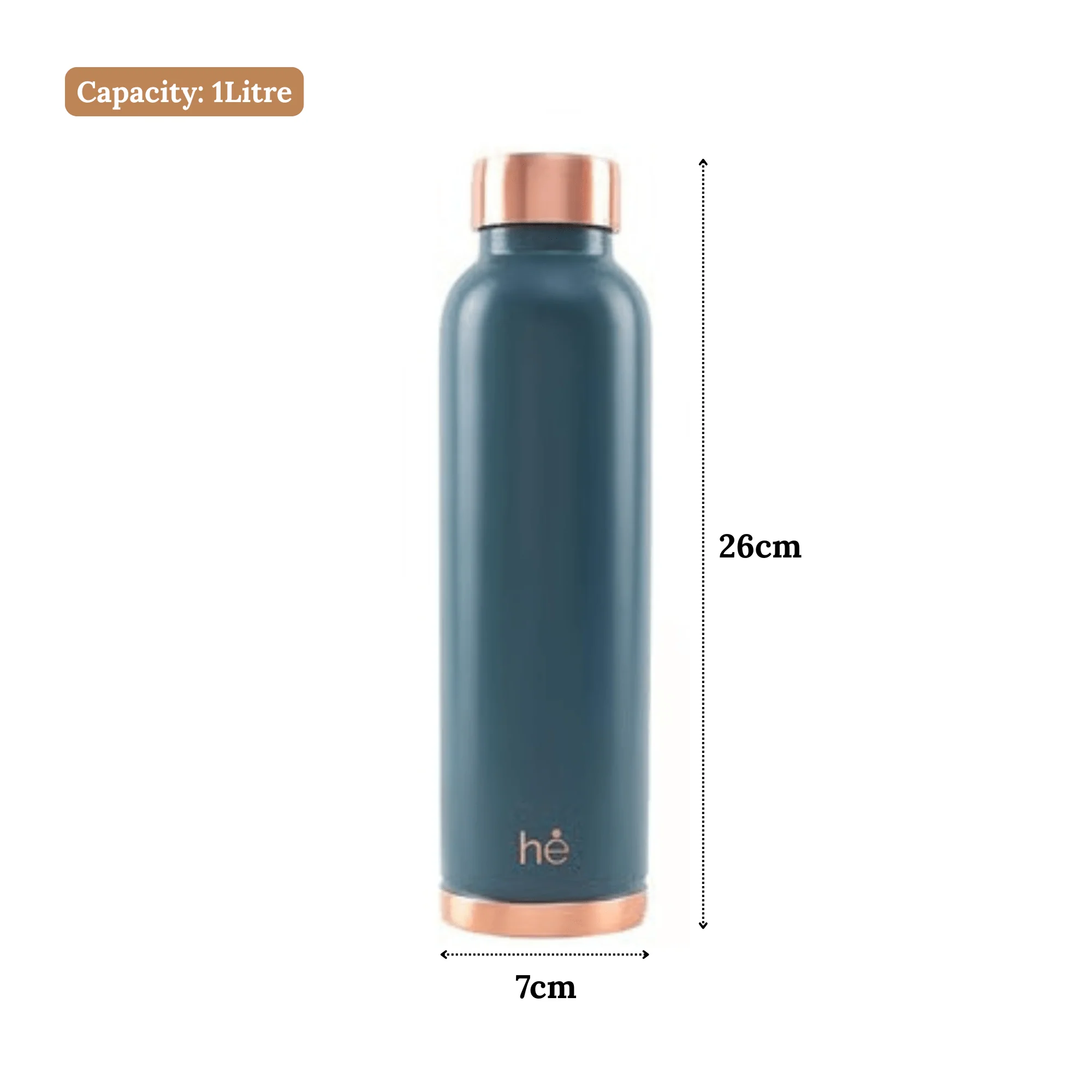 Leak-Proof Pure Copper Water Bottle (1Litre) - Image 8