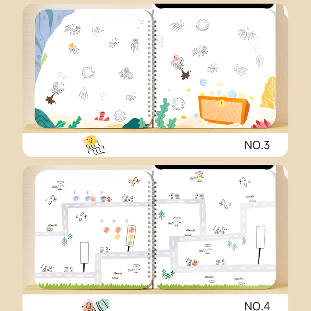 Lightweight Kids Fingerprint Activities Paint Book - Image 3