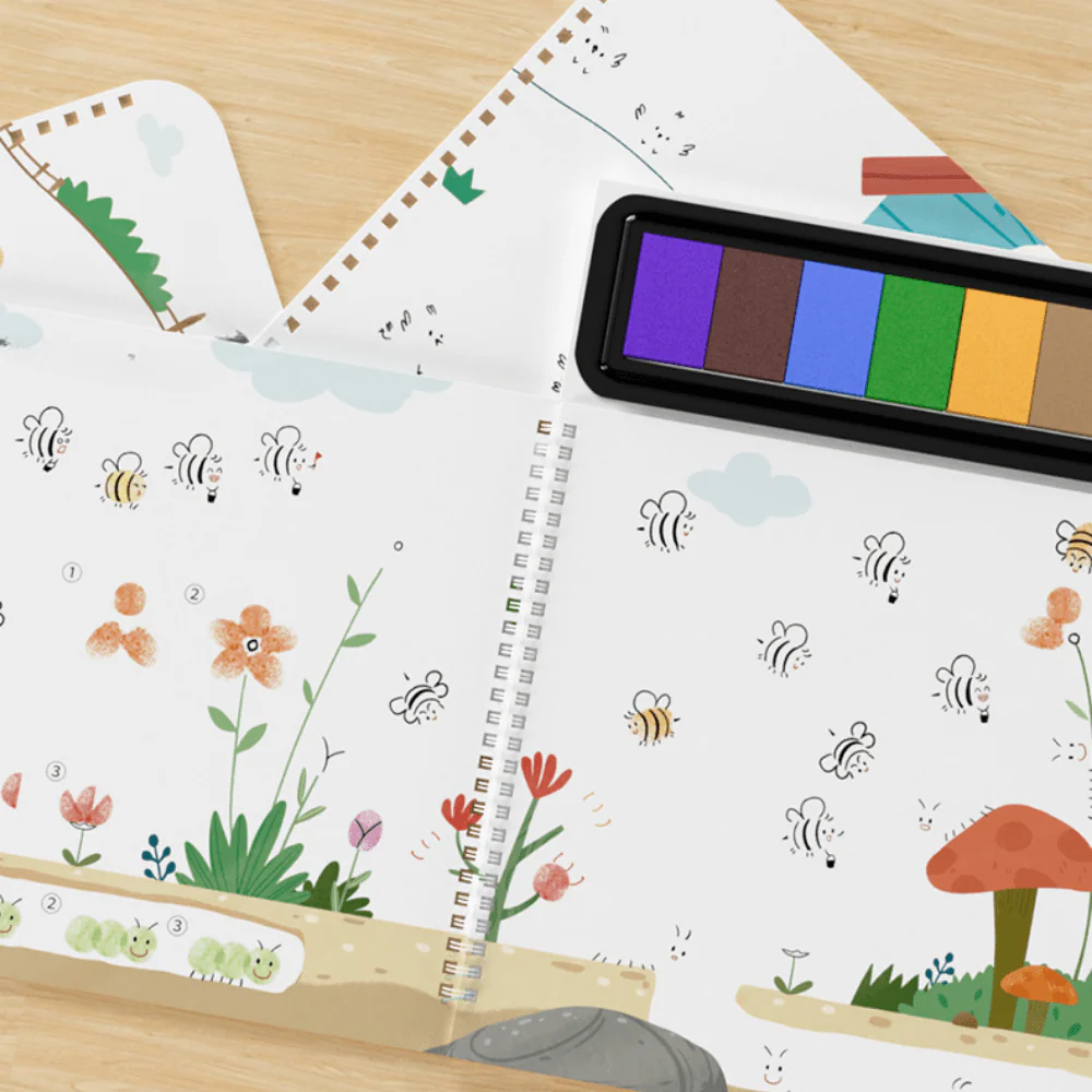 Lightweight Kids Fingerprint Activities Paint Book - Image 7