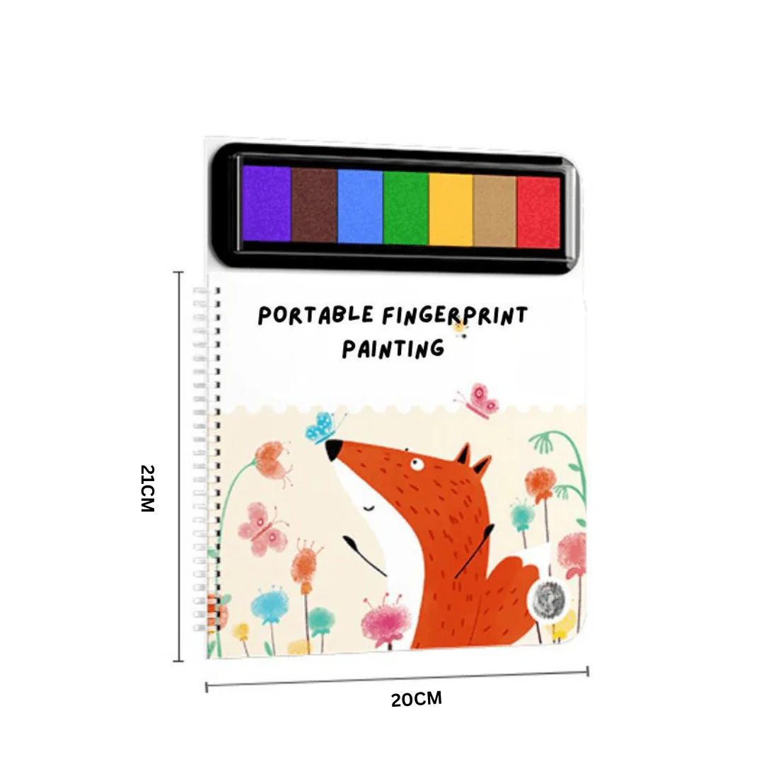 Lightweight Kids Fingerprint Activities Paint Book - Image 8