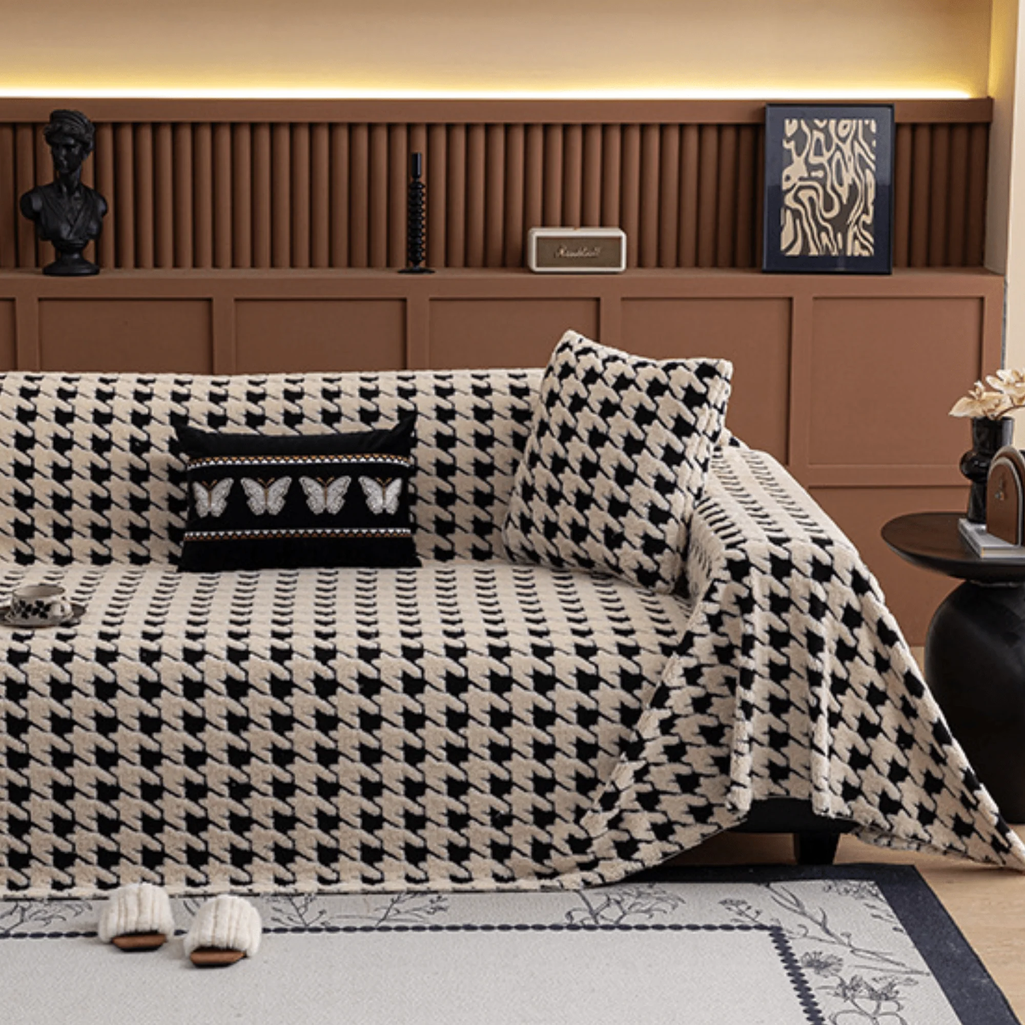 Luxurious Jacquard Sofa Cover : [EM-SC-33] - Image 3