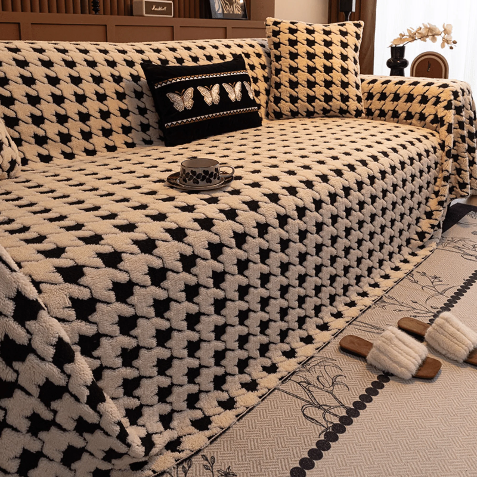 Luxurious Jacquard Sofa Cover : [EM-SC-33] - Image 6